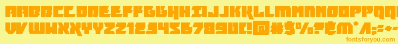 furiosaexpand Font – Orange Fonts on Yellow Background