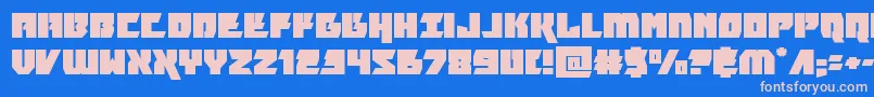 furiosaexpand Font – Pink Fonts on Blue Background