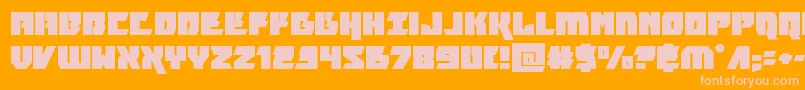 furiosaexpand Font – Pink Fonts on Orange Background