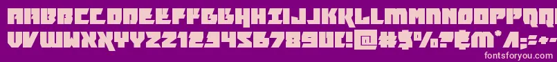 furiosaexpand Font – Pink Fonts on Purple Background