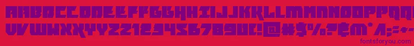 furiosaexpand Font – Purple Fonts on Red Background