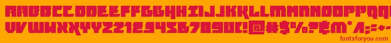 フォントfuriosaexpand – オレンジの背景に赤い文字