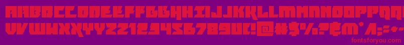 furiosaexpand Font – Red Fonts on Purple Background