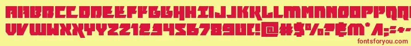 furiosaexpand Font – Red Fonts on Yellow Background