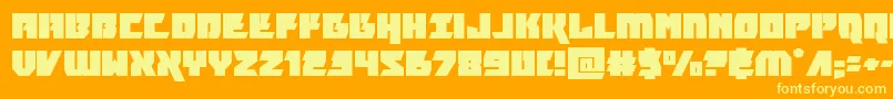 furiosaexpand Font – Yellow Fonts on Orange Background