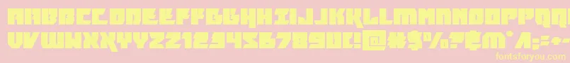 furiosaexpand-Schriftart – Gelbe Schriften auf rosa Hintergrund