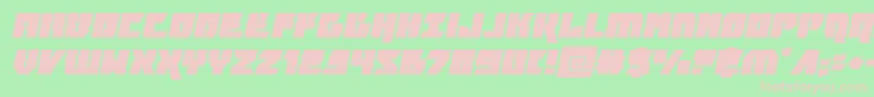 furiosaexpandital Font – Pink Fonts on Green Background