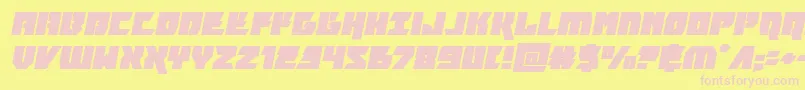 furiosaexpandital Font – Pink Fonts on Yellow Background