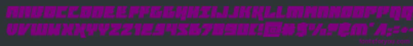 furiosaexpandital Font – Purple Fonts on Black Background