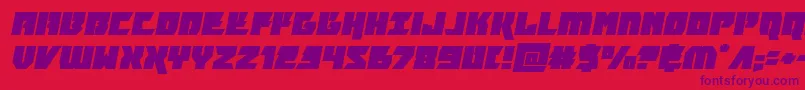 furiosaexpandital Font – Purple Fonts on Red Background