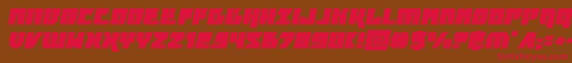 furiosaexpandital Font – Red Fonts on Brown Background