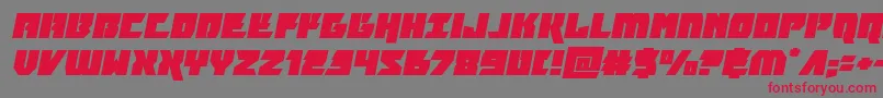 furiosaexpandital Font – Red Fonts on Gray Background