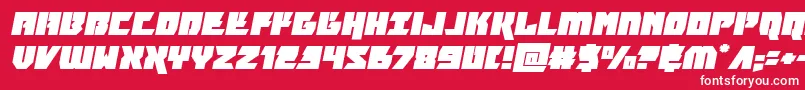 furiosaexpandital Font – White Fonts on Red Background