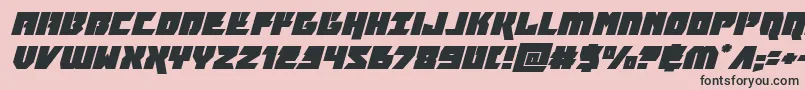 furiosaexpandsuperital Font – Black Fonts on Pink Background