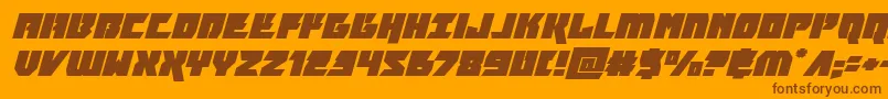 furiosaexpandsuperital Font – Brown Fonts on Orange Background