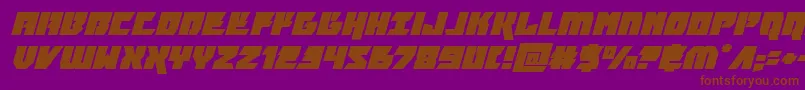 furiosaexpandsuperital Font – Brown Fonts on Purple Background