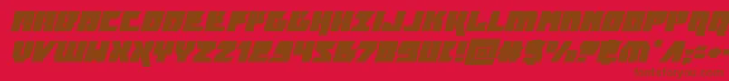 furiosaexpandsuperital Font – Brown Fonts on Red Background