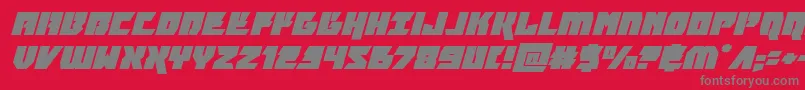 furiosaexpandsuperital Font – Gray Fonts on Red Background