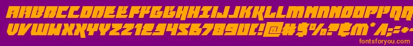 furiosaexpandsuperital Font – Orange Fonts on Purple Background