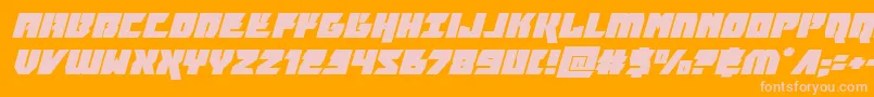 furiosaexpandsuperital Font – Pink Fonts on Orange Background