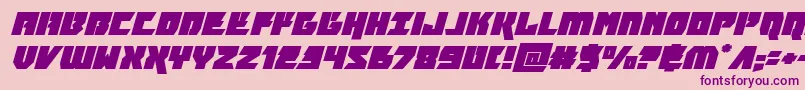 furiosaexpandsuperital Font – Purple Fonts on Pink Background