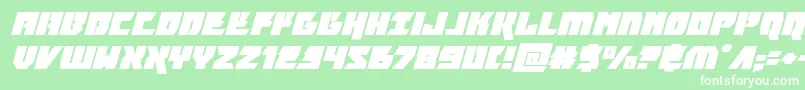 furiosaexpandsuperital Font – White Fonts on Green Background