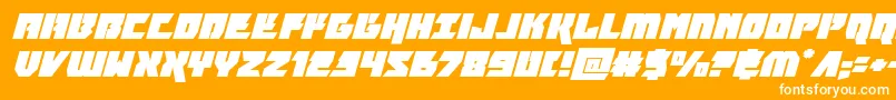 furiosaexpandsuperital Font – White Fonts on Orange Background