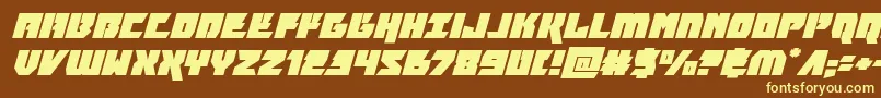 furiosaexpandsuperital Font – Yellow Fonts on Brown Background