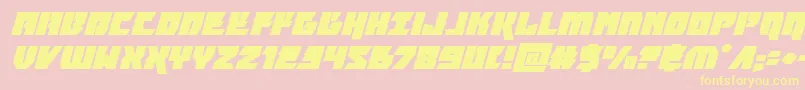 furiosaexpandsuperital Font – Yellow Fonts on Pink Background