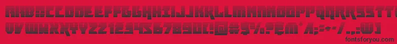 Шрифт furiosagrad – чёрные шрифты на красном фоне