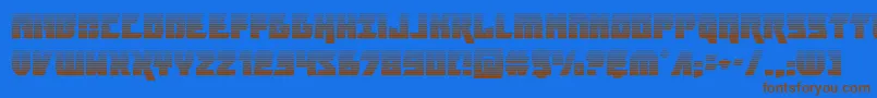 furiosagrad Font – Brown Fonts on Blue Background