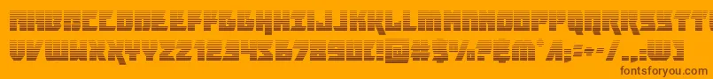 furiosagrad-fontti – ruskeat fontit oranssilla taustalla
