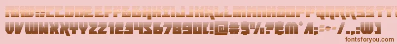 furiosagrad-fontti – ruskeat fontit vaaleanpunaisella taustalla