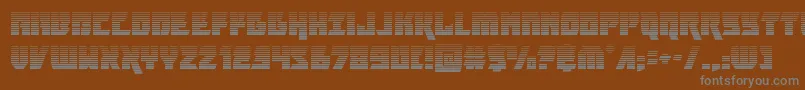 furiosagrad-fontti – harmaat kirjasimet ruskealla taustalla