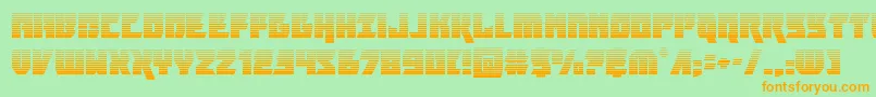 furiosagrad Font – Orange Fonts on Green Background
