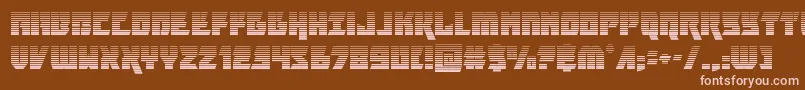 furiosagrad-fontti – vaaleanpunaiset fontit ruskealla taustalla