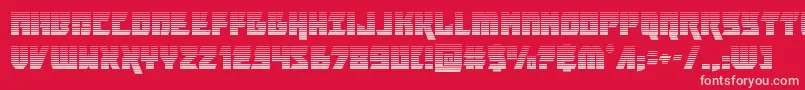 furiosagrad-fontti – vaaleanpunaiset fontit punaisella taustalla