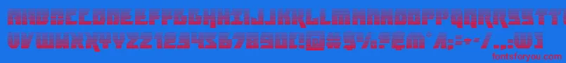 furiosagrad Font – Red Fonts on Blue Background