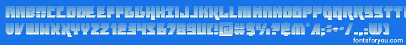 furiosagrad Font – White Fonts on Blue Background