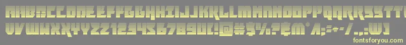 furiosagrad Font – Yellow Fonts on Gray Background