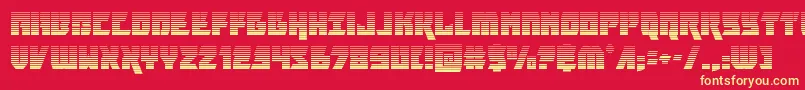 Шрифт furiosagrad – жёлтые шрифты на красном фоне