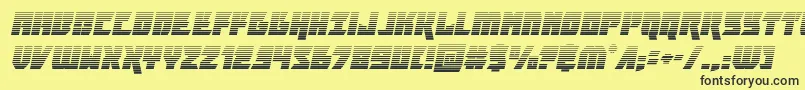 furiosagradital Font – Black Fonts on Yellow Background