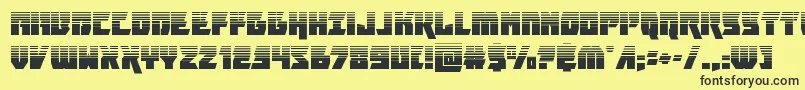 furiosahalf Font – Black Fonts on Yellow Background