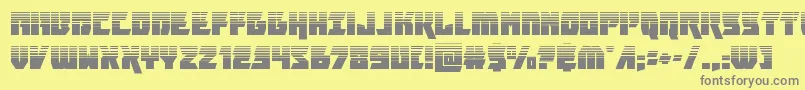 furiosahalf Font – Gray Fonts on Yellow Background