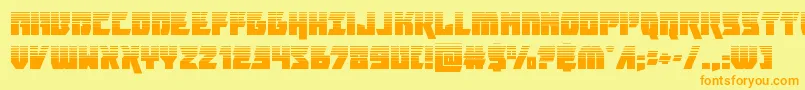 furiosahalf Font – Orange Fonts on Yellow Background
