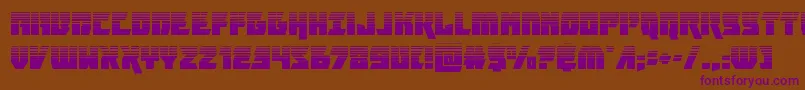 furiosahalf Font – Purple Fonts on Brown Background