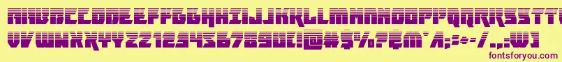 furiosahalf Font – Purple Fonts on Yellow Background