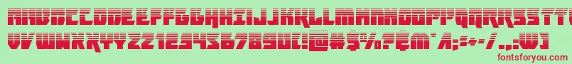 furiosahalf Font – Red Fonts on Green Background