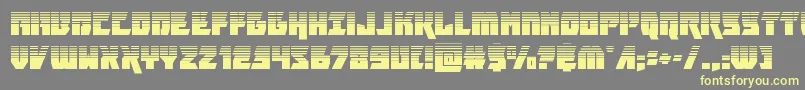 furiosahalf Font – Yellow Fonts on Gray Background