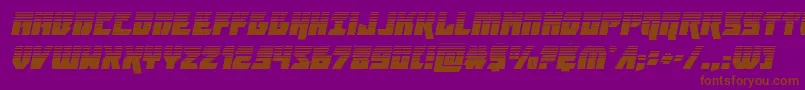 furiosahalfital Font – Brown Fonts on Purple Background